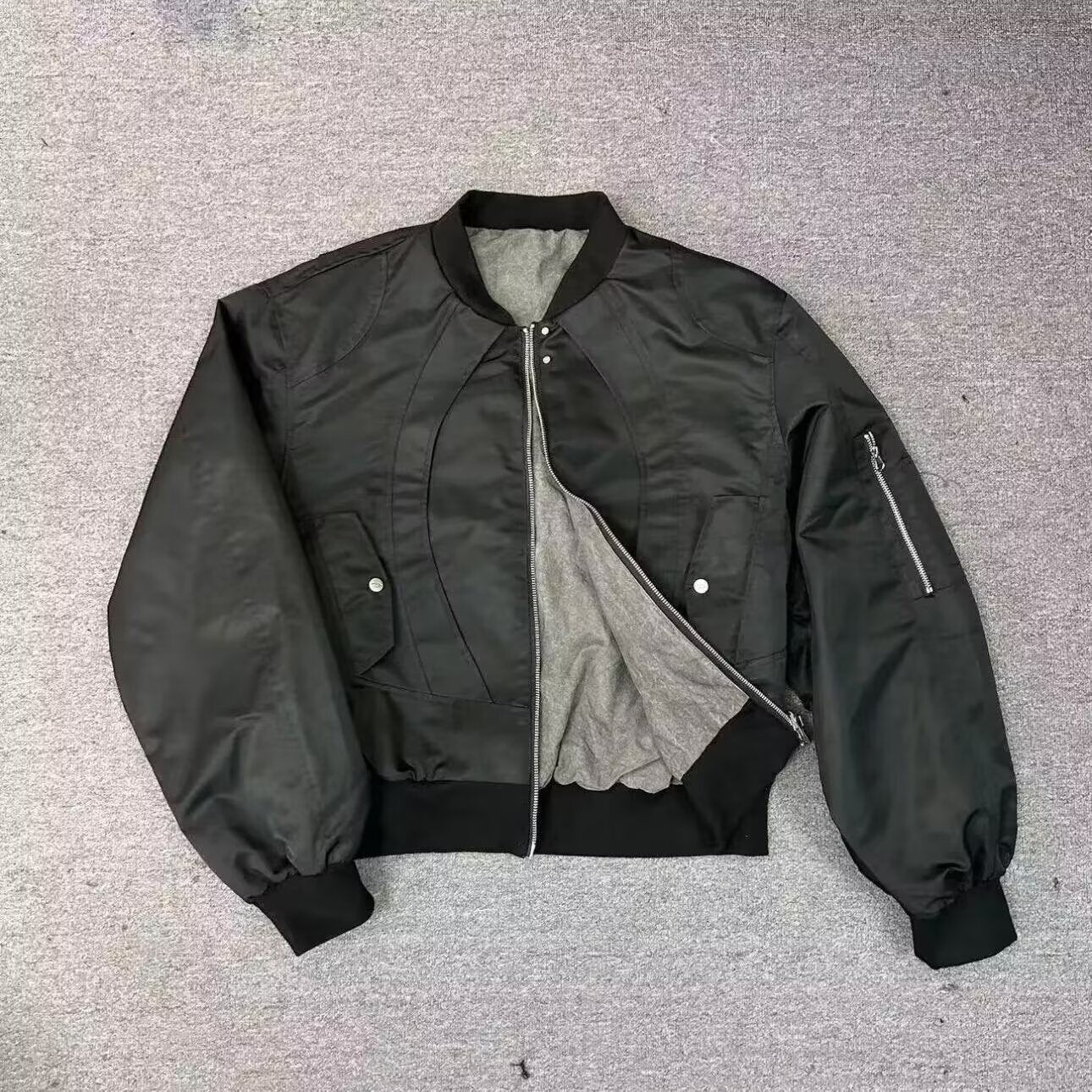 Short Double-sided Niche Retro Design Casual Baseball Collar Jacket