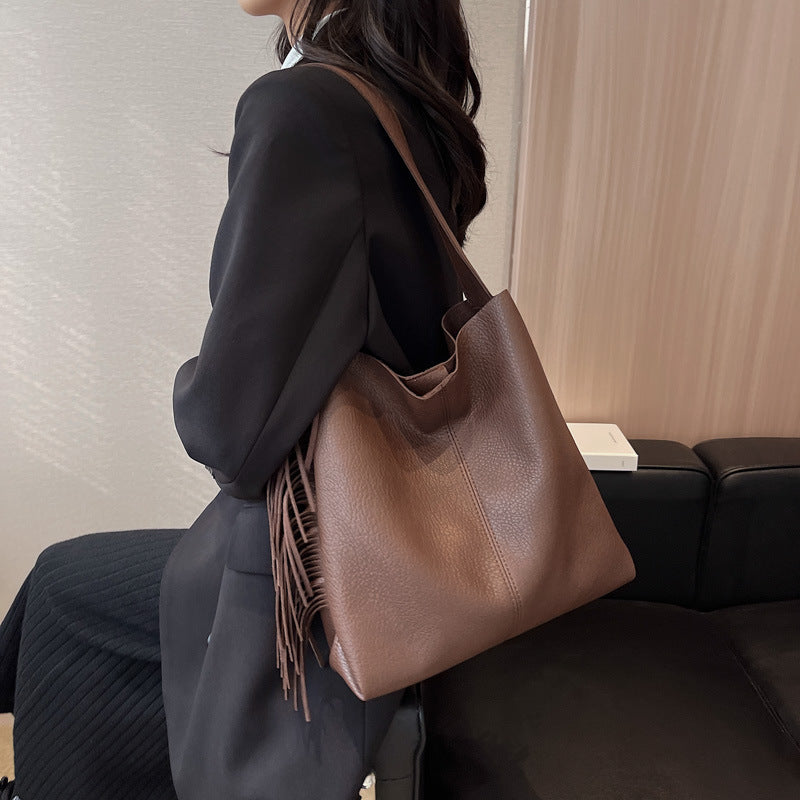 Women's Vintage Large Capacity Tote Shoulder Bag