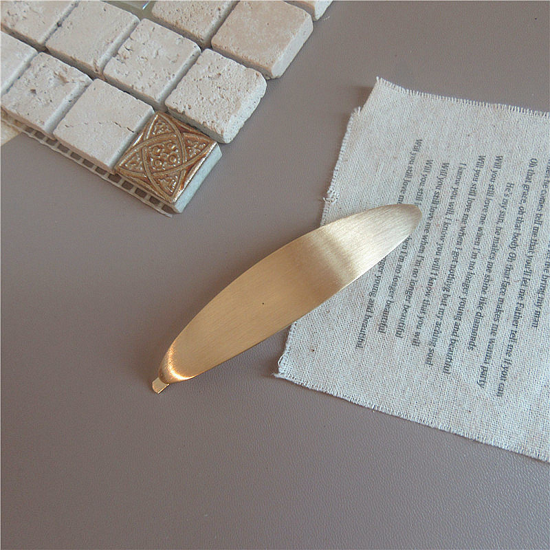 South Korea Chic Cold Wind Graceful Geometric Square Metal Barrettes