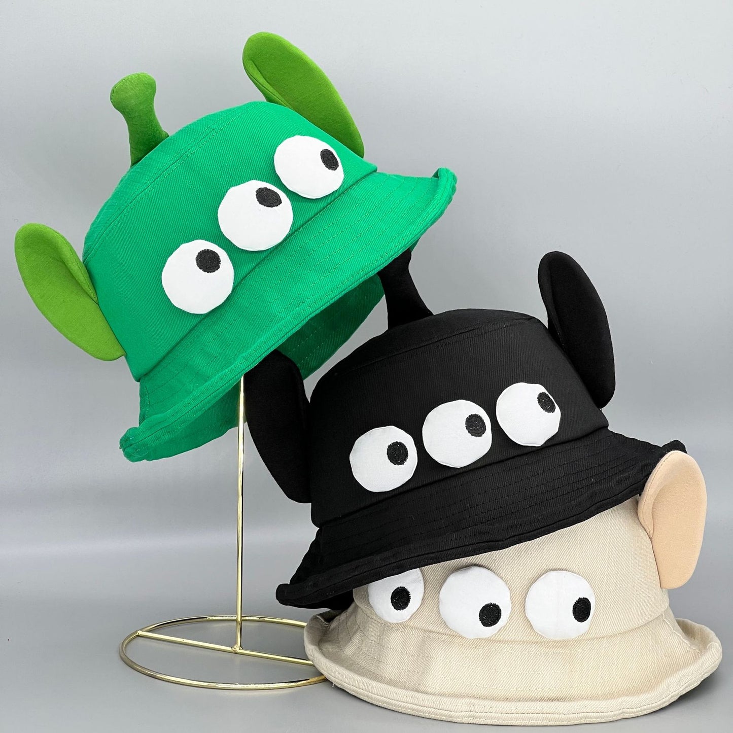 Cute Funny Three-eye Big Ears Bucket Hat Children