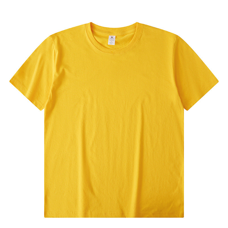Solid Color Advertising Shirt Loose Casual Half Sleeves