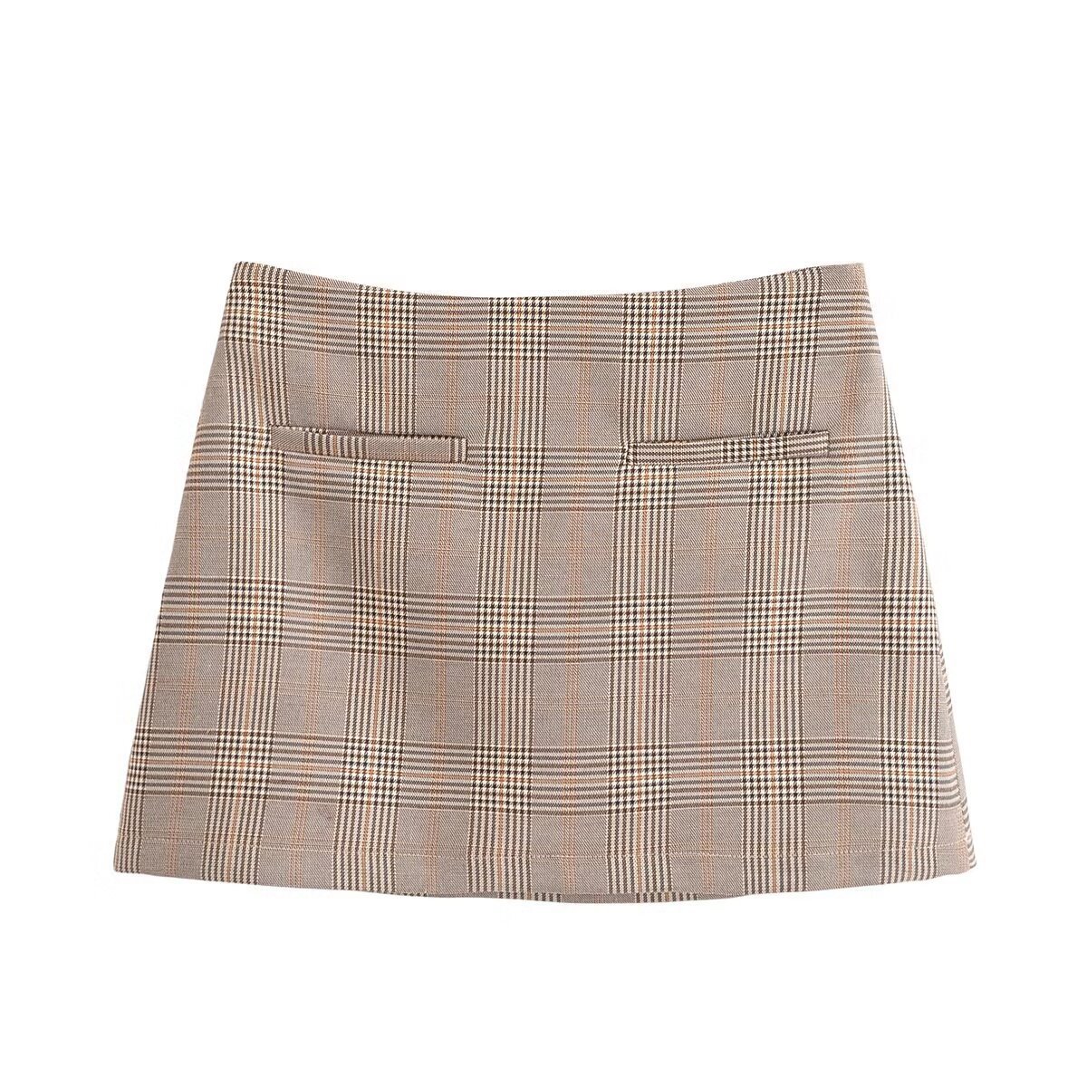 Autumn And Winter New Fashion Plaid Blazer Skirt Outfit