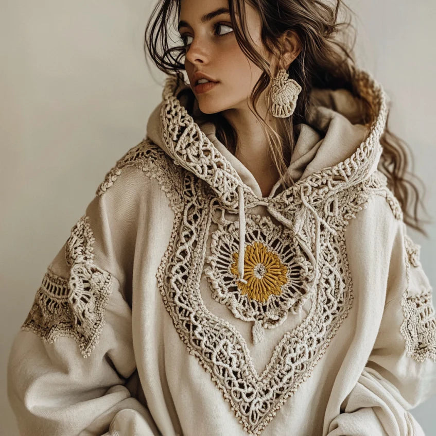 Hooded Women's 3D Printed Hoodie