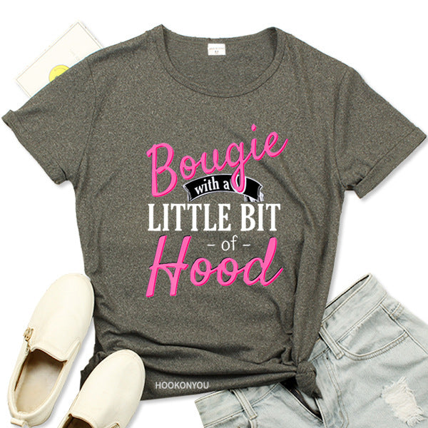 Women's Loose Round Neck Short Sleeves