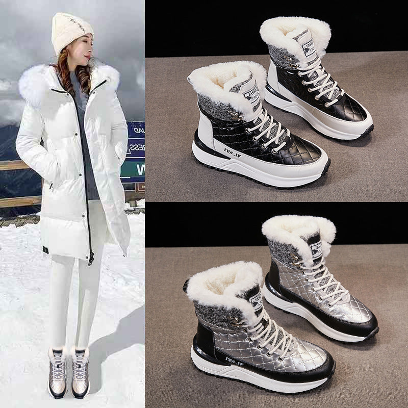 Ladies Thick-soled And Velvet Thick Warm Cotton Boots