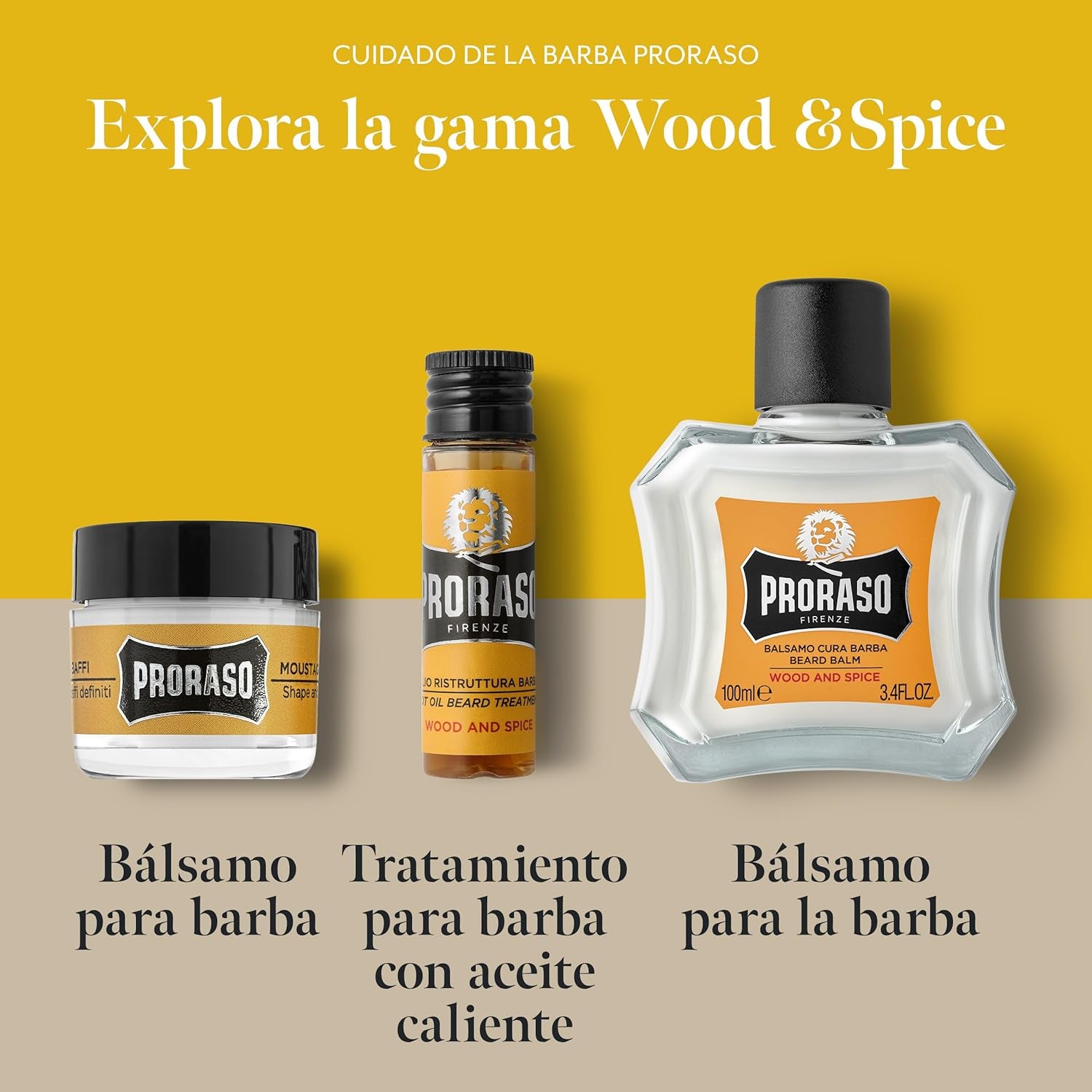 Proraso Champú Barba Wood & Spice, 200 Ml, Champú Hidratante Profesional Para El Cuidado Barba Hombre Que Elimina Las Impurezas Y Limpia Eficazmente