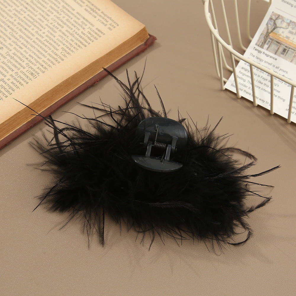 Ostrich Feather Grip Women's Microfiber Retro