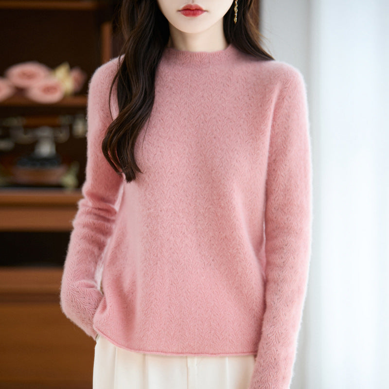 Women's Wool Mock Neck Sweater