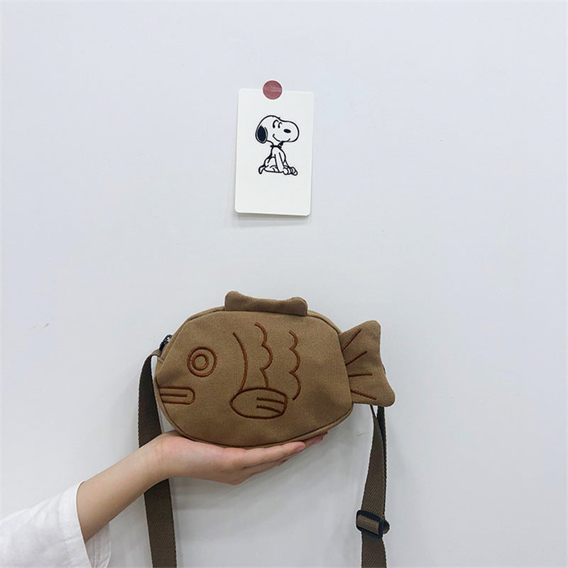Japanese Creative Cute Cartoon Ugly Cute Fish Canvas