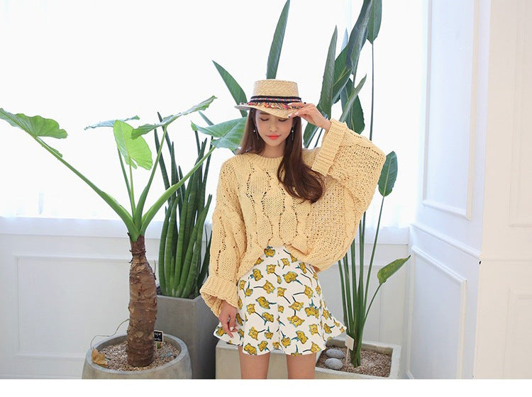 Women's Sunshade Seaside Sun Protection Straw Hat