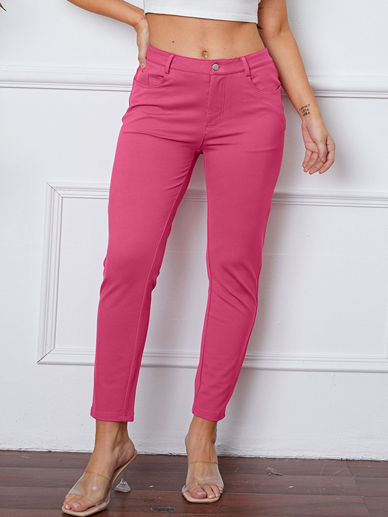 European And American High Waist Women's Stretch Leggings