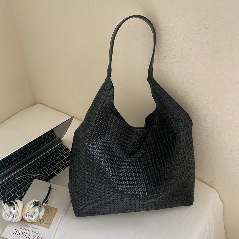 Retro High-grade Women's Woven Tote Bag