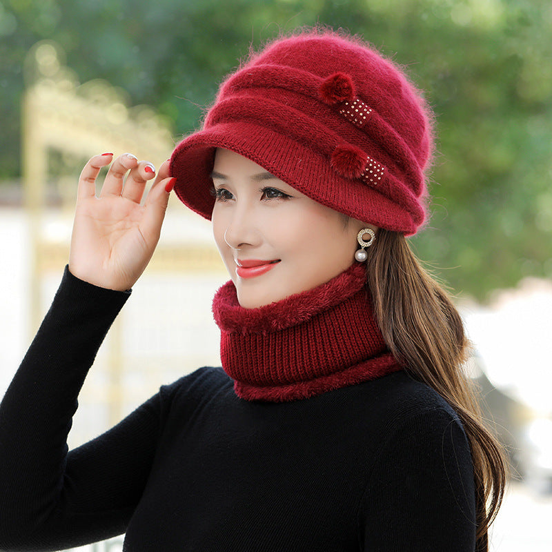 Women's Warm Fleece Elegant Hat Grandma