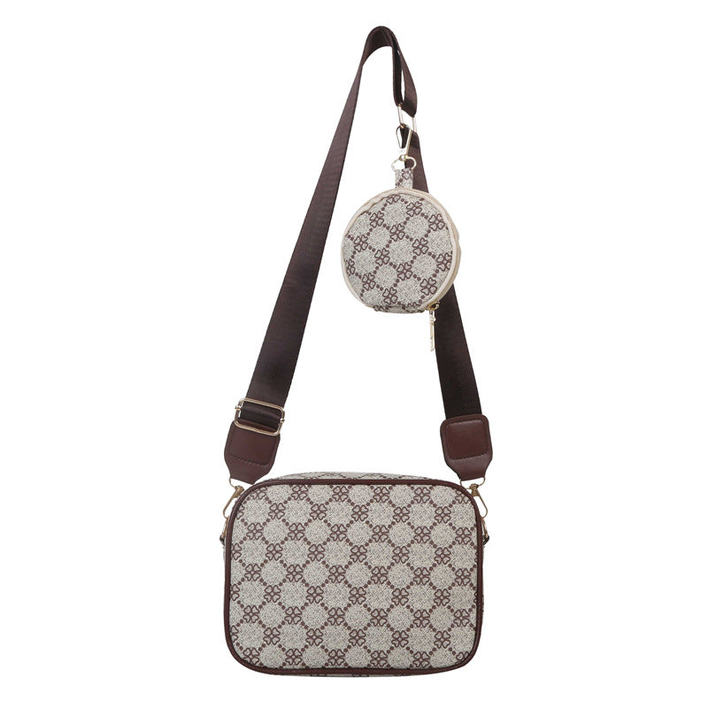 Vintage Mønster Crossbody Tasker Til Kvinder Skulder Shell Taske Trend Lille Pung Og Håndtaske Luksus Designer Kvindelig Firkantet Taske Kvindetaske