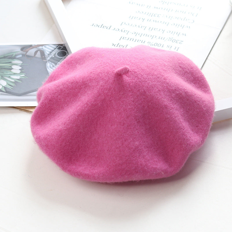 Children's Fashion Retro Warm Painter Woolen Knitted Hat