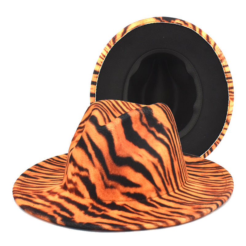 Outdoor Travel Women's Tiger Pattern Woolen Warm Hat