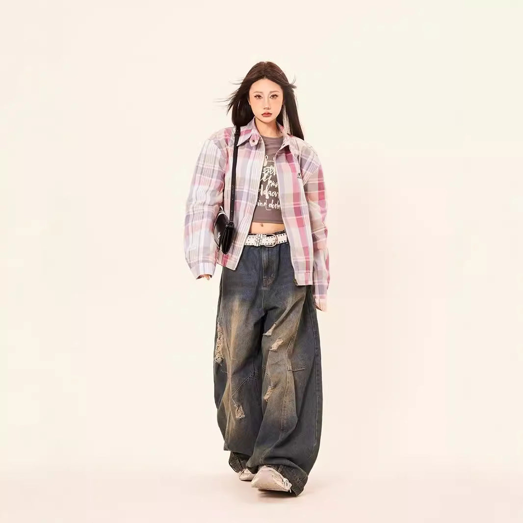 American Retro Loose Slimming Jeans