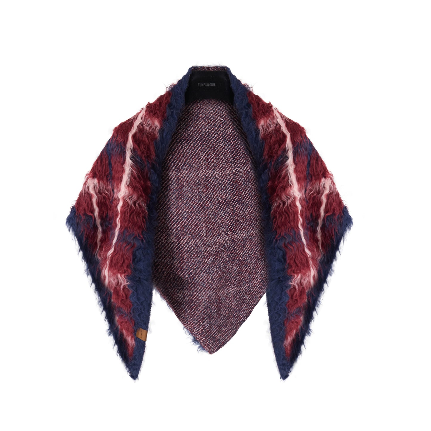 Cotton Wool Plaid Shawl Women's Warm Scarf