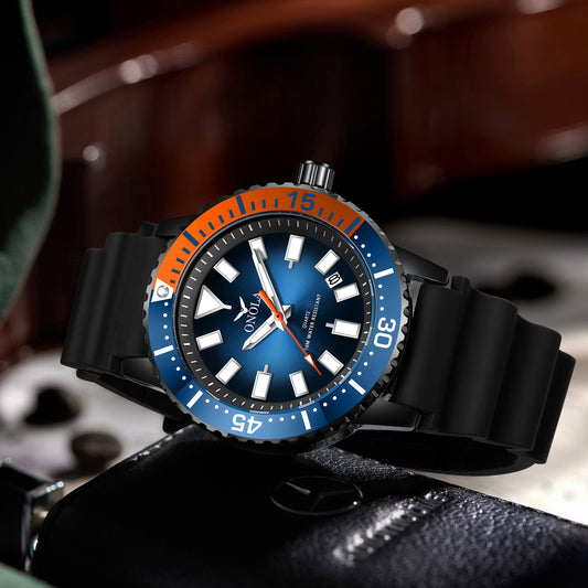 Business Casual Men's Watch Waterproof Tape Quartz Watch