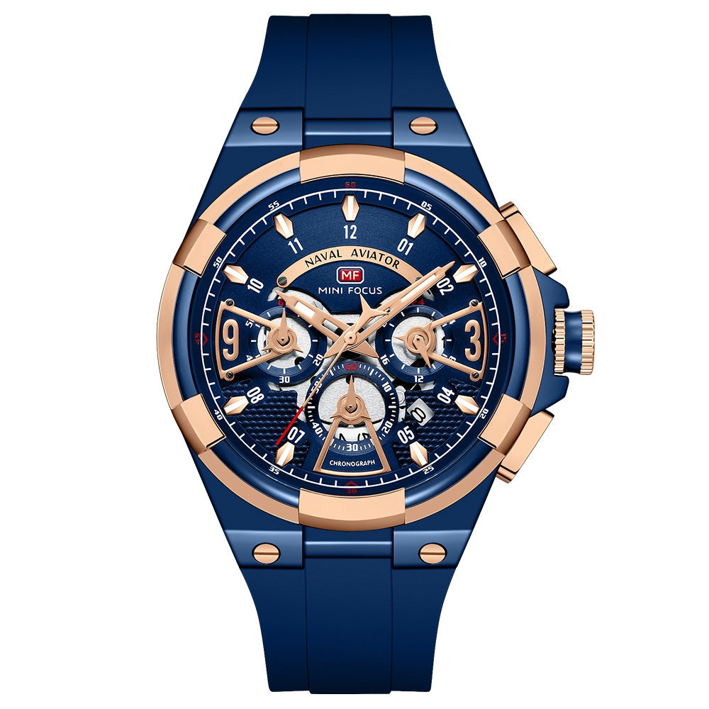 Casual Waterproof Quartz Floating Hollow Surface Watch
