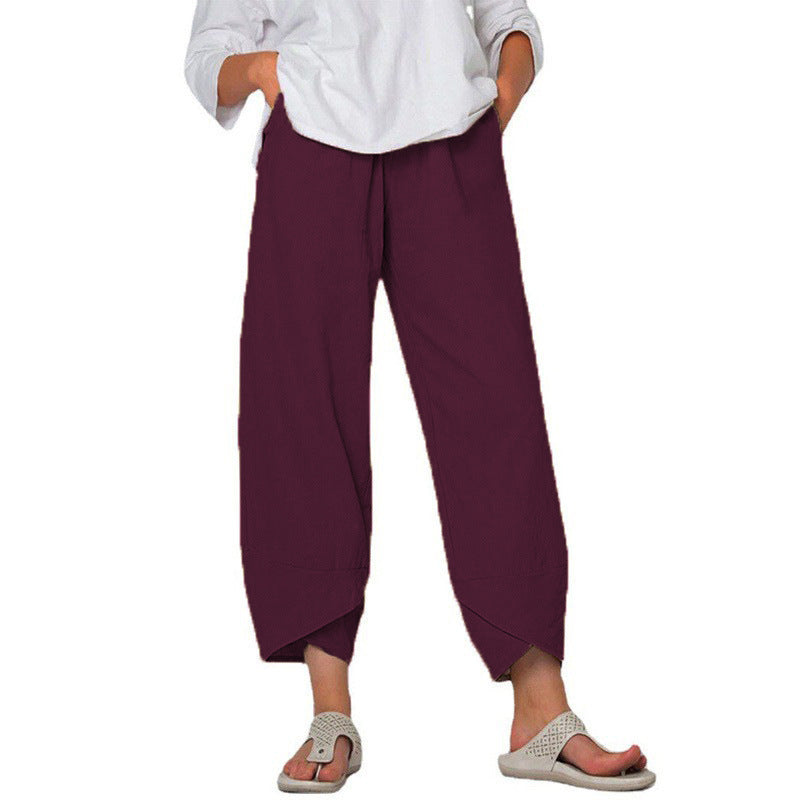 Casual straight leg women's pants