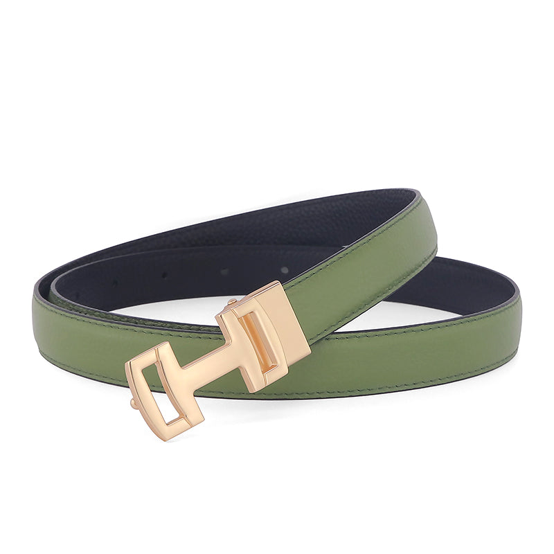 Women's Fashionable And Casual Cowhide Thin Belt