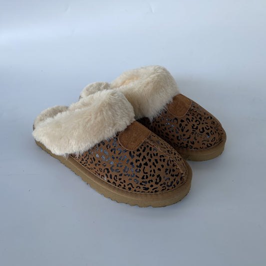 Snow Boots Slippers Flat Non-slip Comfortable Home Cotton Slippers