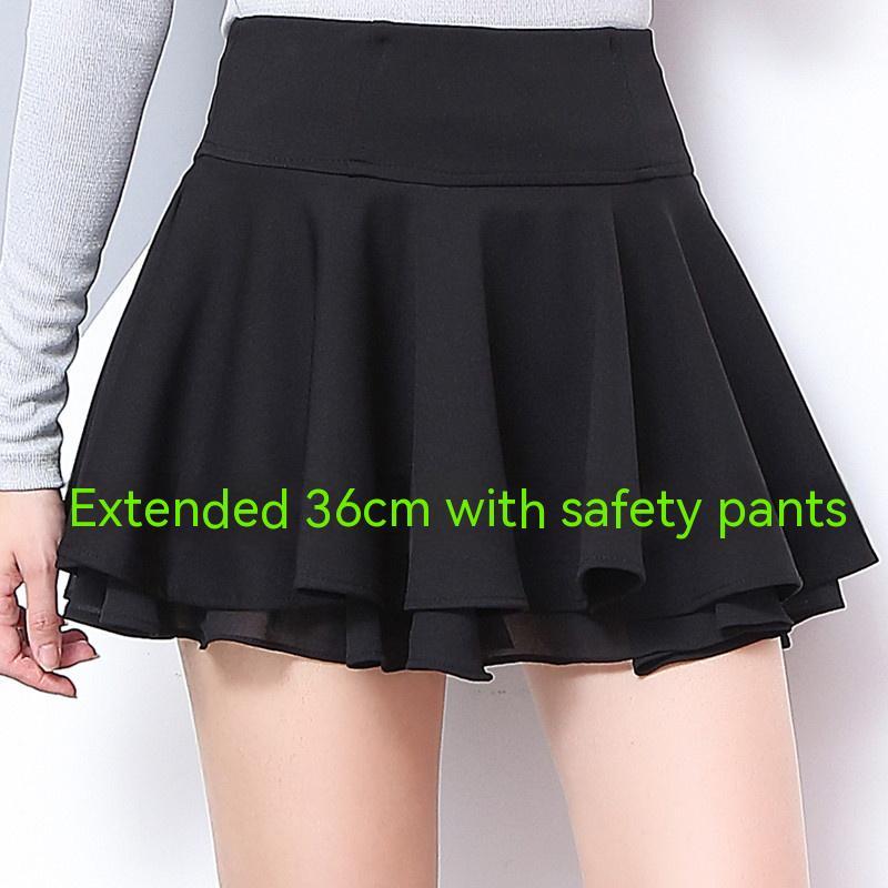 New Spring And Autumn High Waist Stretch Pleated Chiffon