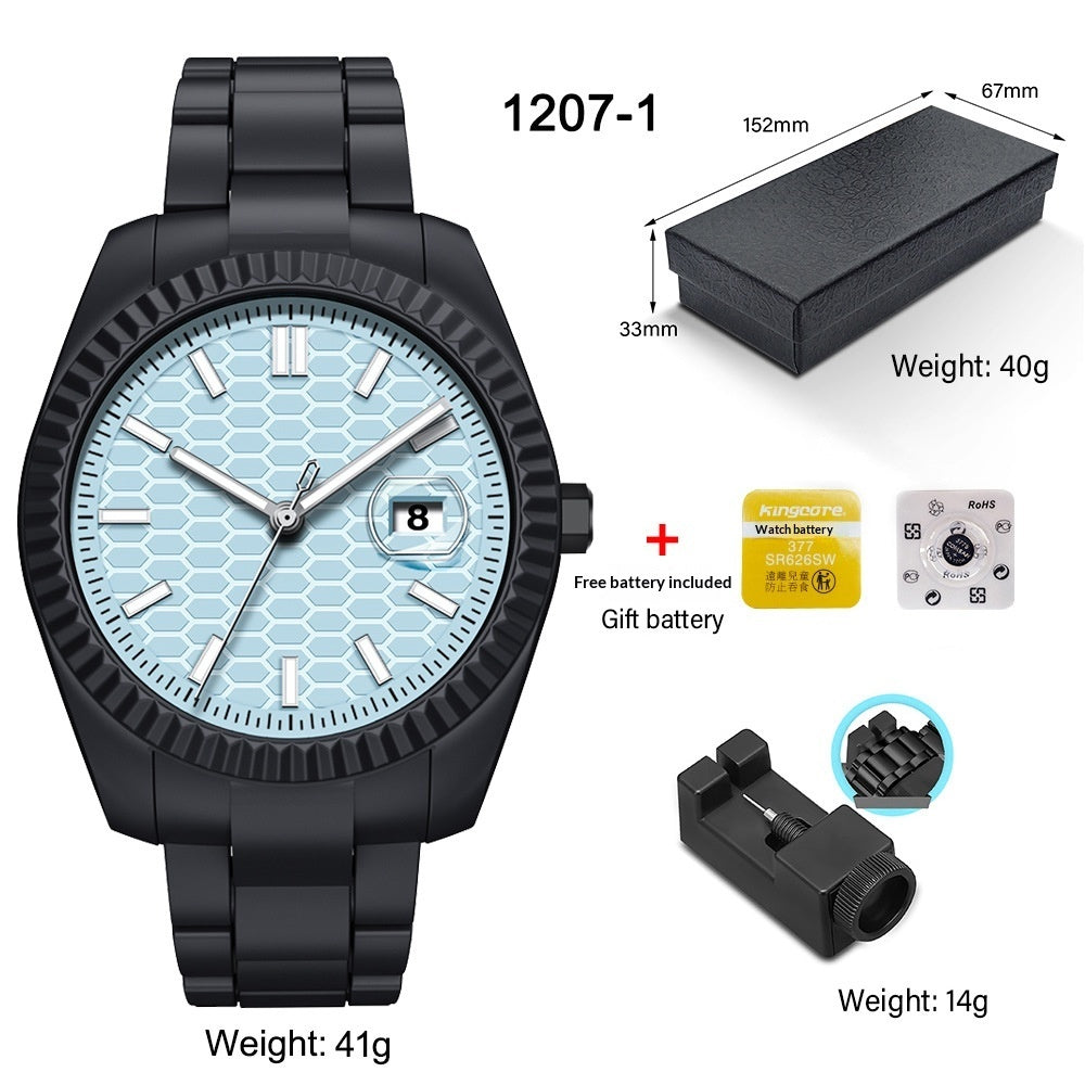 New Mens Watch Stylish Business-oriented Design With A Large Dial