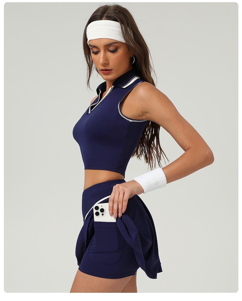 European And American Women's Tennis Skirt Set Golf