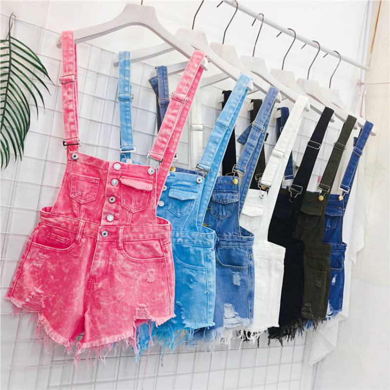 Korean Version Of Thin Shorts With Fringed Fringe