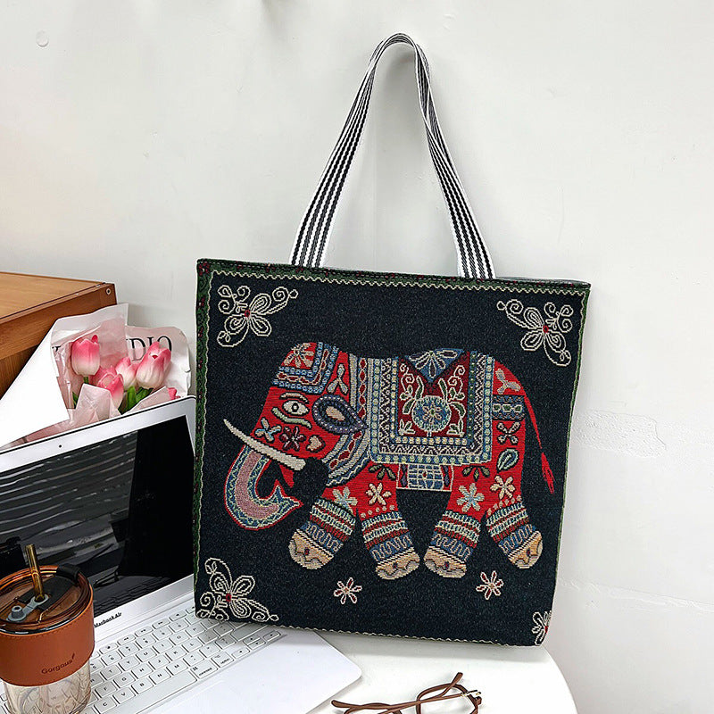 Women's Large Capacity Printed Shoulder Bag