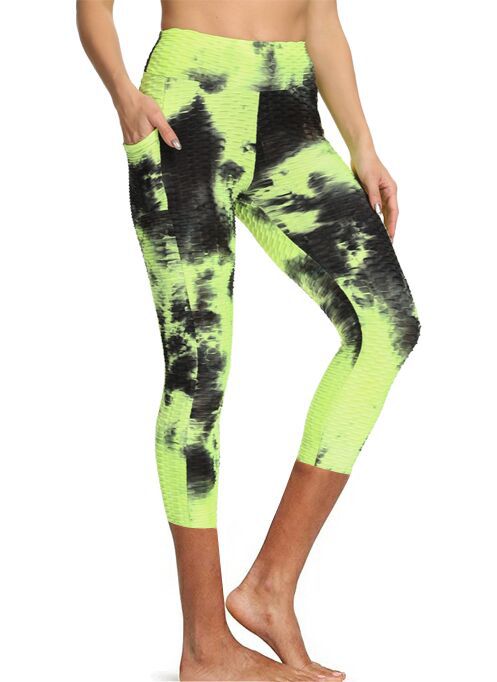 Cross-border European And American Foreign Trade New Style Yoga Pants Jacquard Pants
