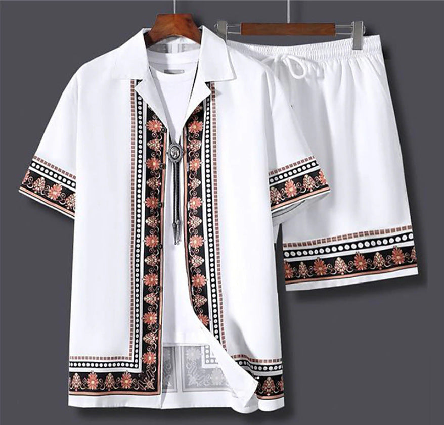 Hawaiiskjorte Shorts Sæt til Mænd