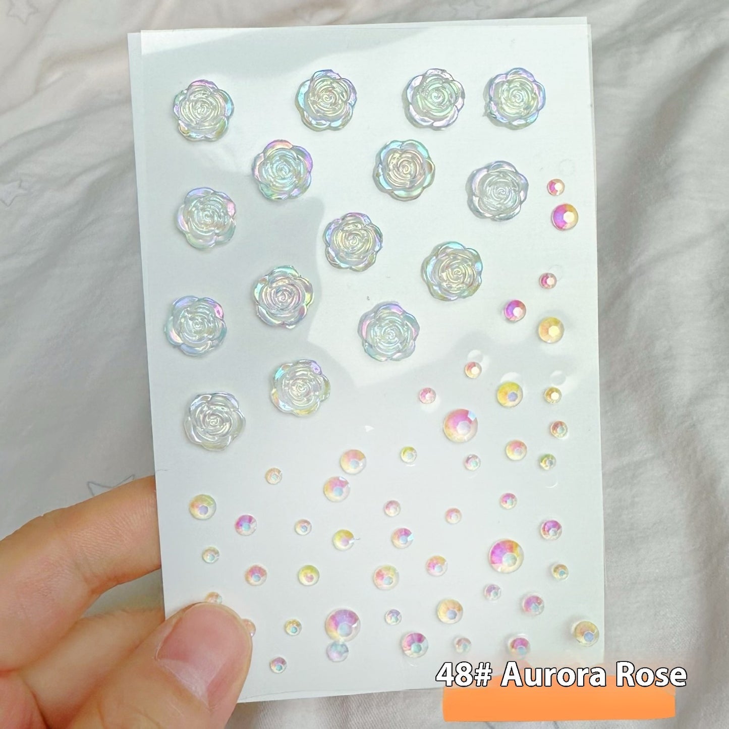 Comes With Sticky Pearl Stick-on Crystals Transparent Photo Shoot