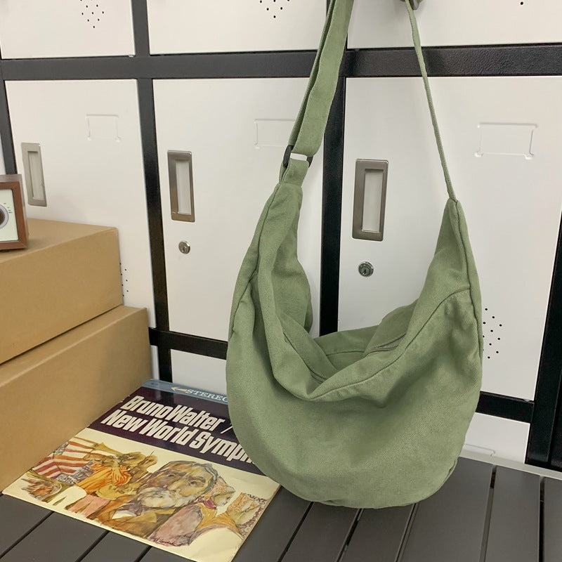 Trendy Large Capacity Dumpling Messenger Student Versatile Shoulder Bag