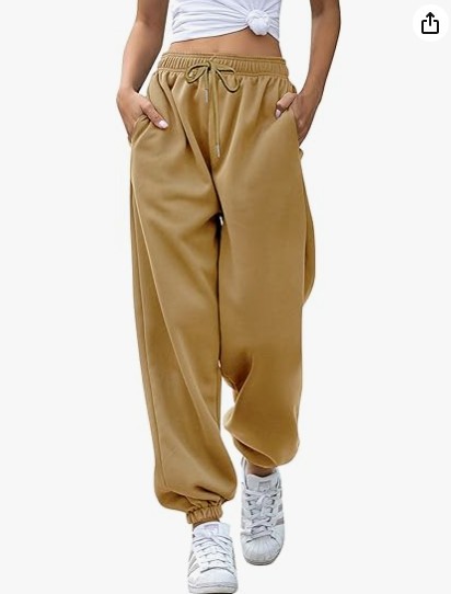 Women's Loose Leisure Sports Drawstring Wide Leg Ankle Banded Pants