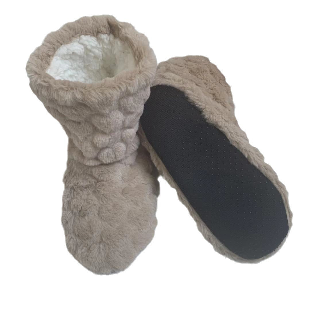 Thickened Fleece-lined Indoor Shoes Dance High Tube Room Socks