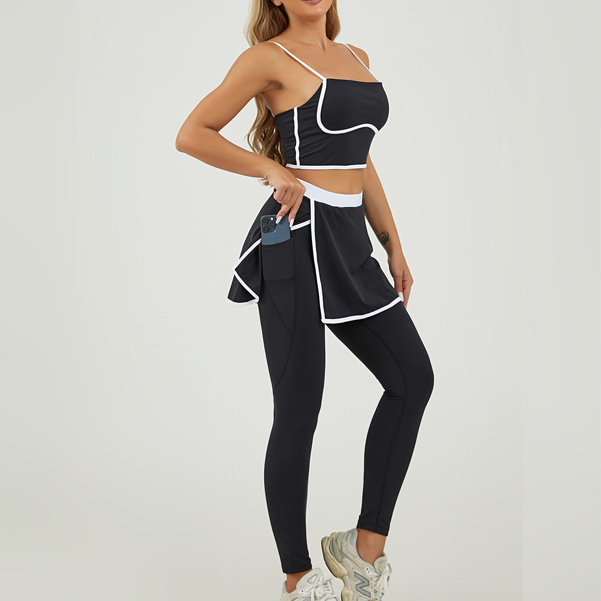 Fitness Culotte Two-Piece Sports Suit For Women