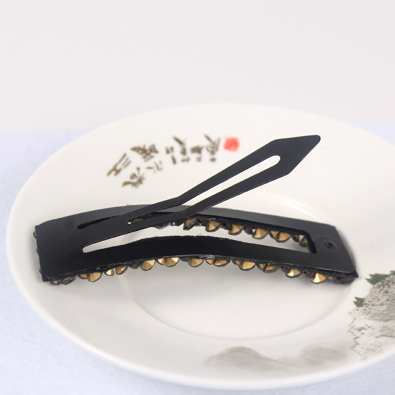 Diamond Colorful Crystals Rectangular BB Clip Break Hair Side Bang Clip