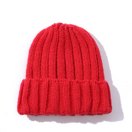 Men's And Women's Fashion Solid Color Wool Knitted Hat