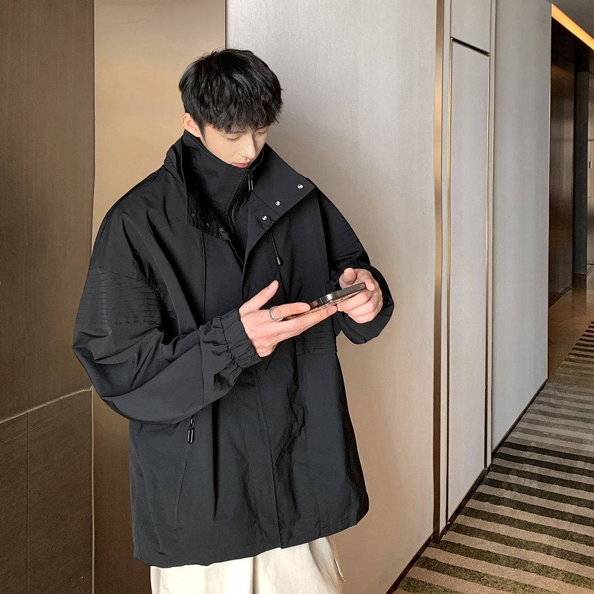 Fashion Loose Fake Two Piece Jacket