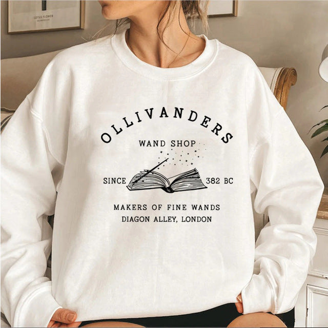 Troldmandsboghandel Sweatshirt Sweater Magisk Troldmands Hættetrøjer