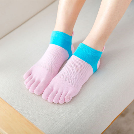 Ladies' Short Cotton Toe Socks