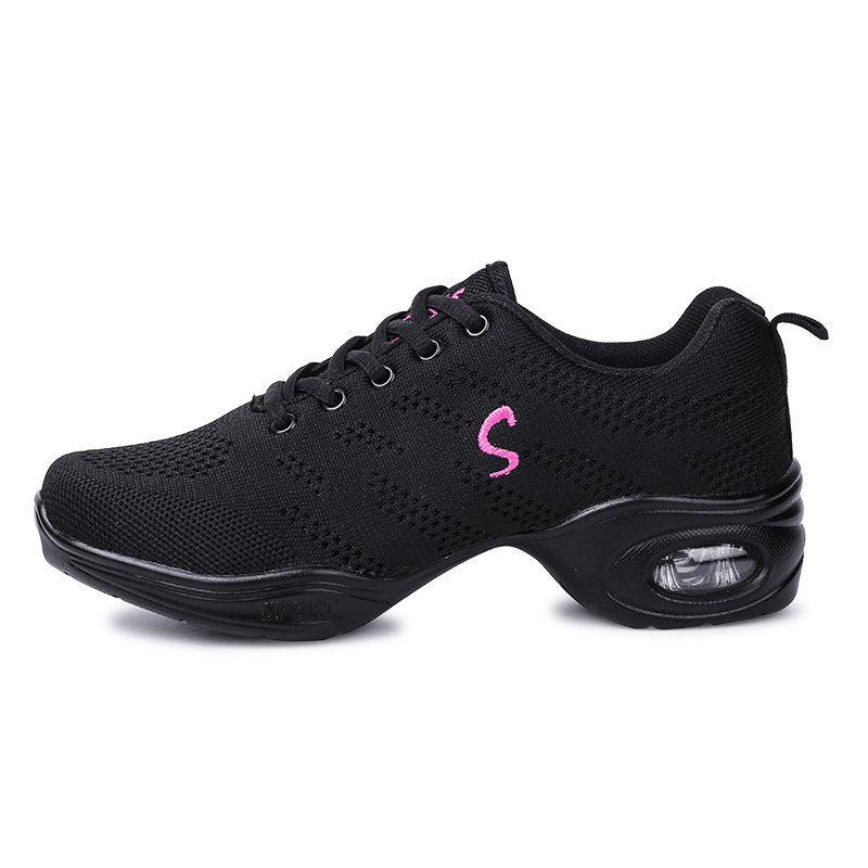 Women's Summer Breathable Fly Woven Mesh Soft Bottom Dancing Shoes