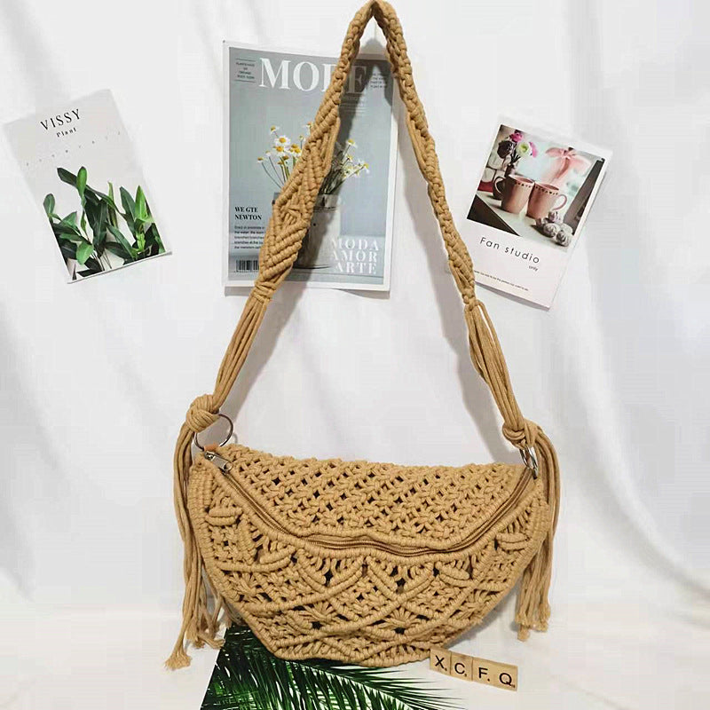 Creative Solid Color Cotton Thread Ingot Bag