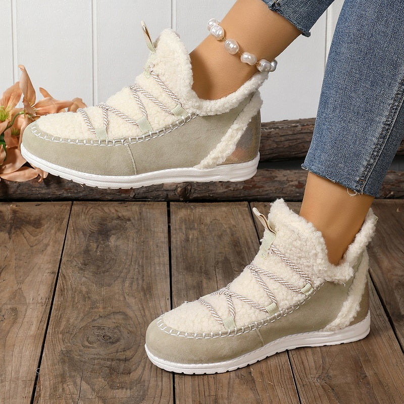Season New Mid-top Women's Large Size Fashion Simple Snow Boots