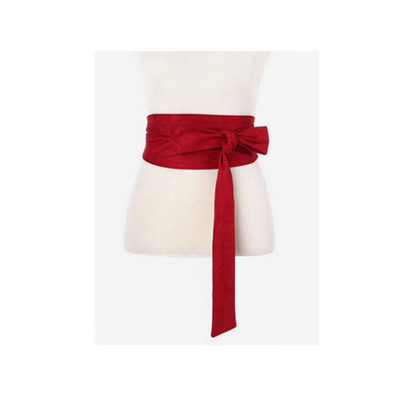 Ladies Cloth Wide Belt All Match Retro