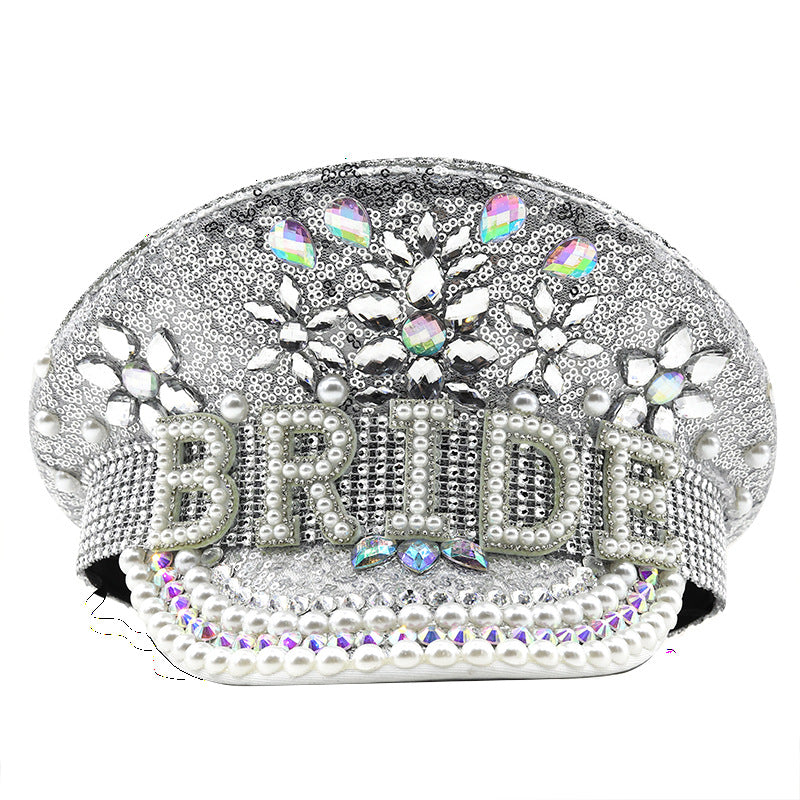 Silver Sequin Diamond Mounted Camera