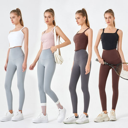 Nude Feel Women's Sports Vest With Chest Pad